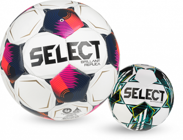 Select - Big Football - Blanc & pink
