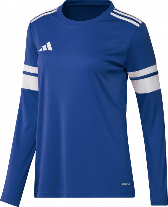 Adidas - Squadra 25 Long Sleeve Player Jersey Women - T Royal Blue & white