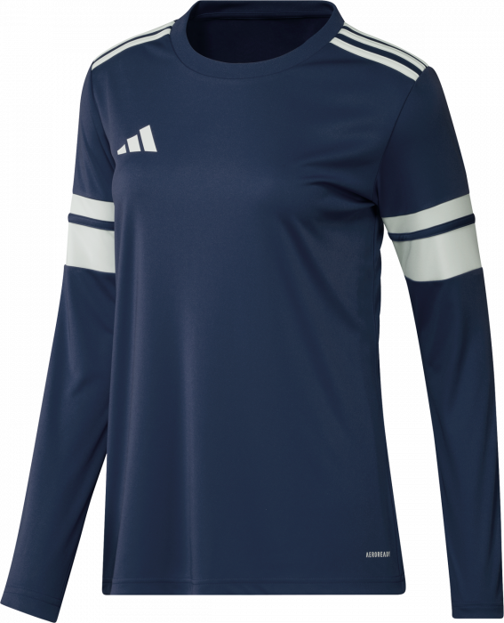 Adidas - Squadra 25 Long Sleeve Player Jersey Women - T Navy Blue & white