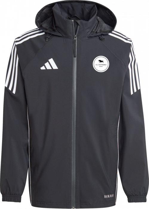 Adidas - Fc Vesterbro Rain Jacket - Negro
