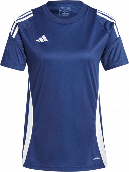 Adidas - Tiro 24 Player Jersey Women - T Navy Blue & biały