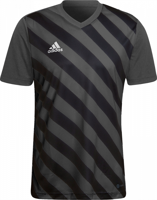 Adidas - Entrada 22 Stripet Jersey - Grey four & black