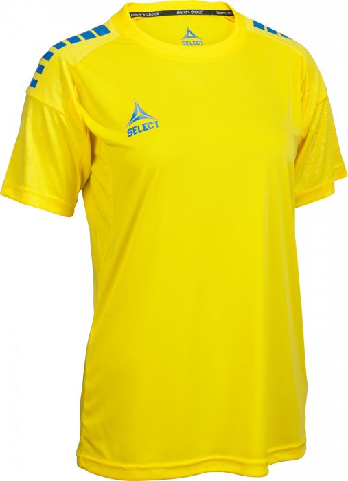 Select - Spain V25 Player Shirt S/s Women - Yellow & blue